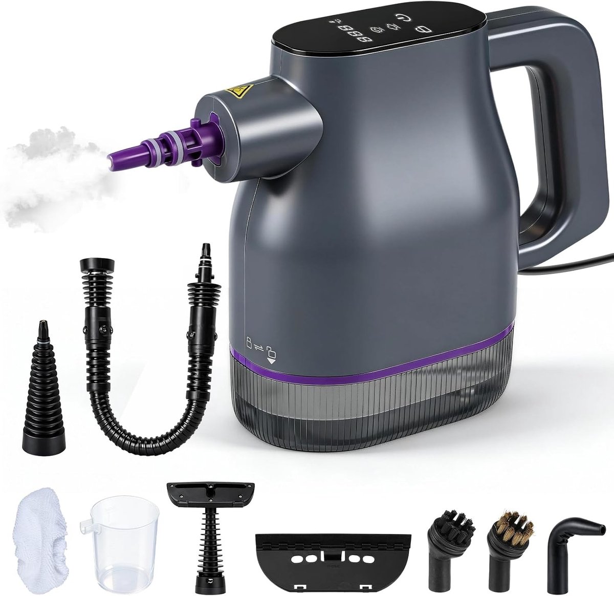Stoomreiniger - Wit - Handheld - Multifunctionele Stoomreiniger met 400 ml Reservoir - Voor Thuisgebruik