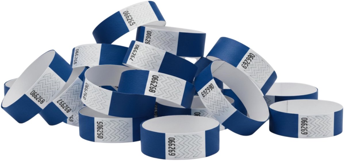 Solidchoice - Pak van 1000 Waterbestendige Identificatie Armbandjes