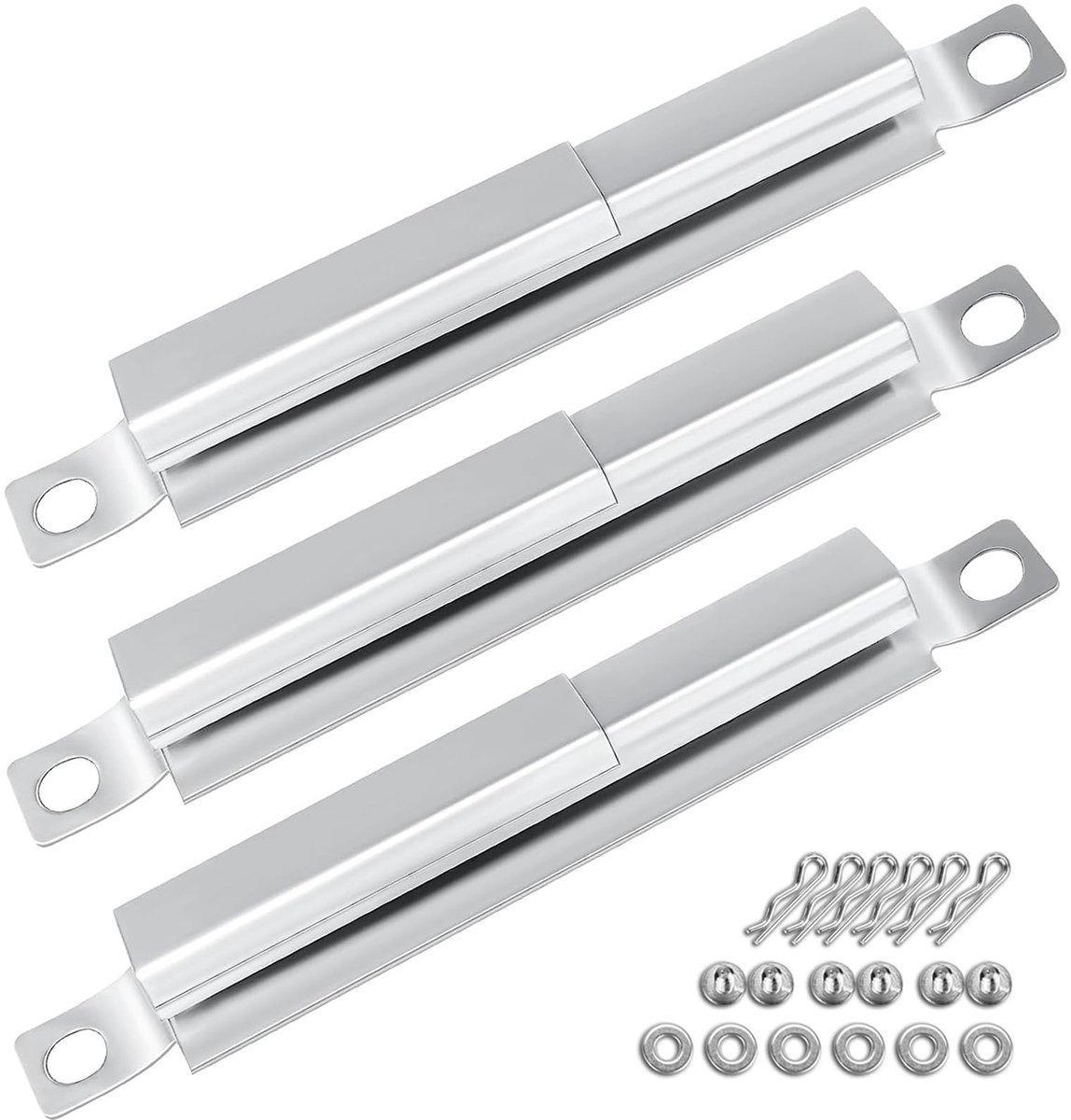 Solidchoice - Universele Verstelbare Crossover Burner voor Charbroil en Meer - 3 Stuks