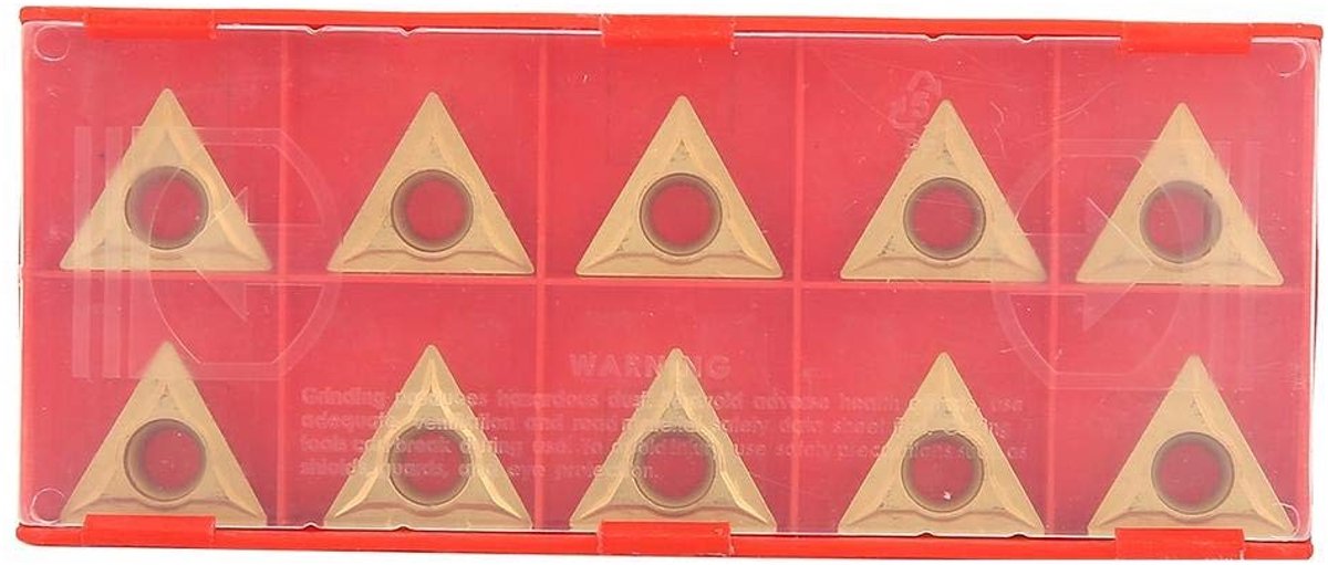 Solidchoice - Set van 10 Tungsten Stalen Lathe Turning Inserts