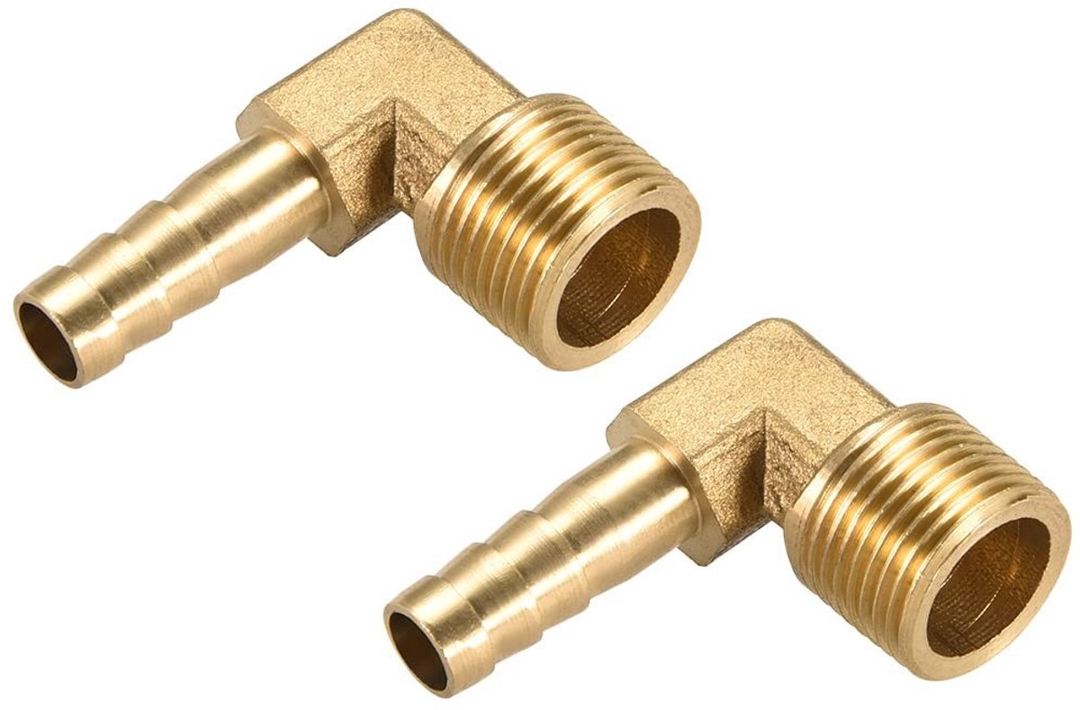 Solidchoice - Messing Buis Weerhaken Schroefverbindingen 90° Hoek