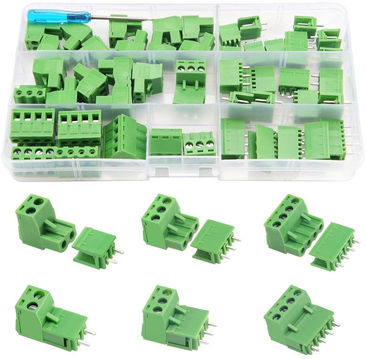 Solidchoice - 25 Stuks PCB Terminal Blokken voor PCB