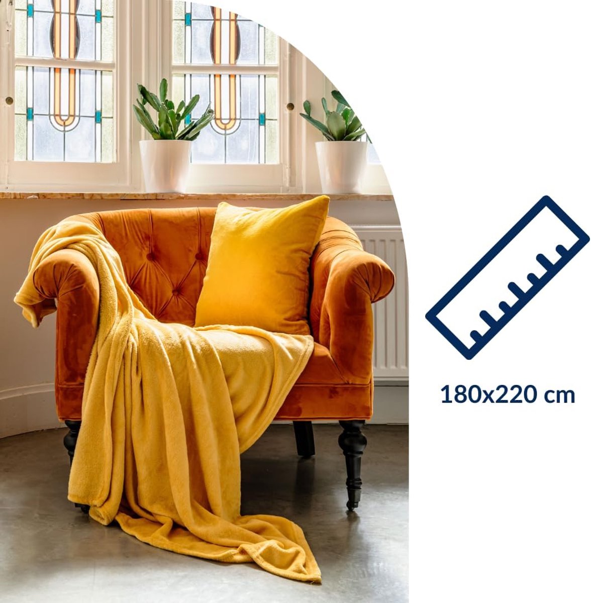 Tiseco Home Studio - Plaid COSY - microflannel - 220 g/m² - 180x220 cm - Taupe - ShopVlot