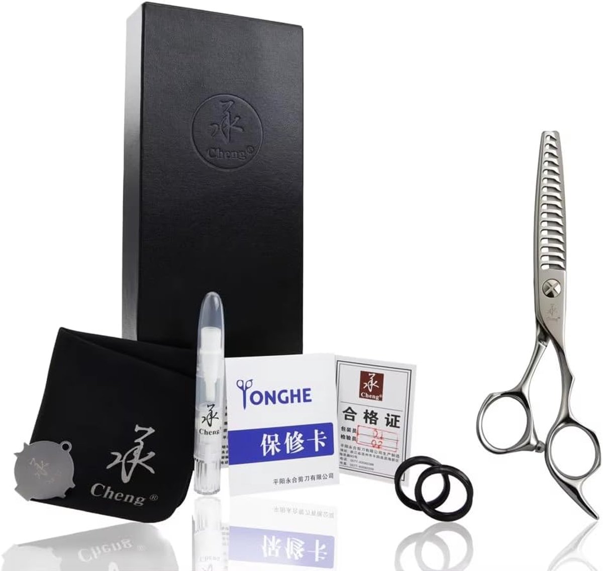 CHENG AAD-617SW Hair Thinning Scissors 6.0inch 17 Special Design Antler Teeth Professional Hairdresser Hairdressing - ShopVlot