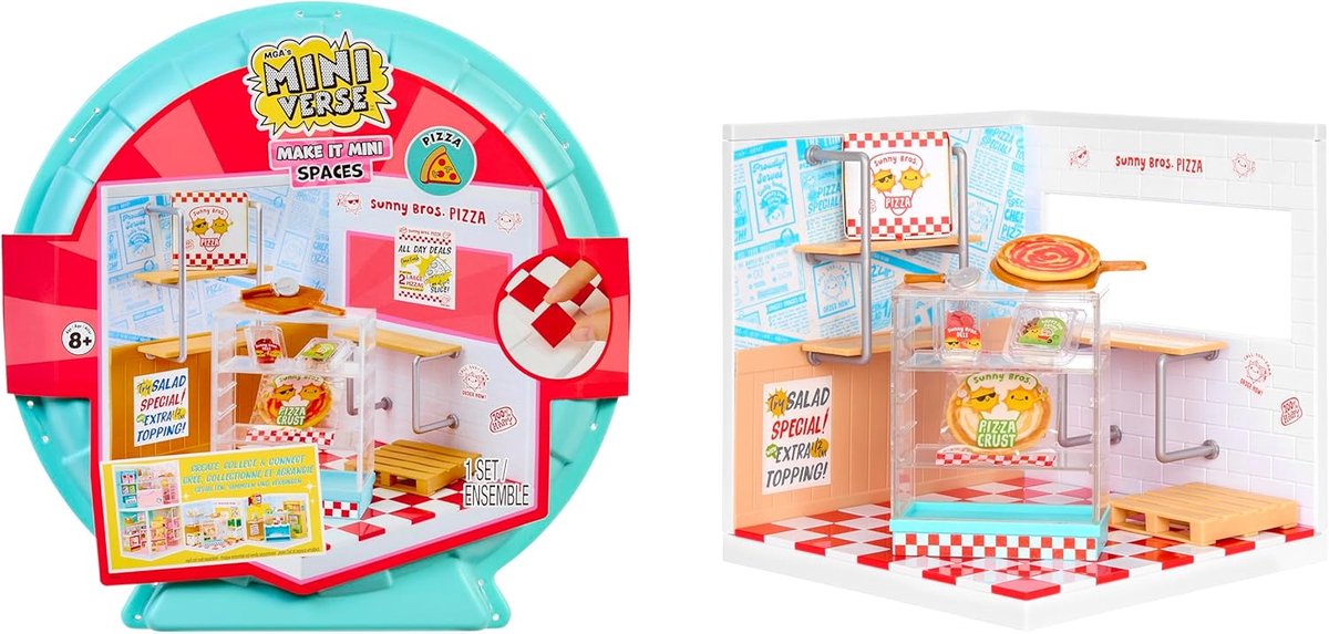 MGA's Miniverse Make It Mini Spaces Pizza Shop - Including 1 Set, Construction Set, DIY Crafts, For Collectors & - ShopVlot