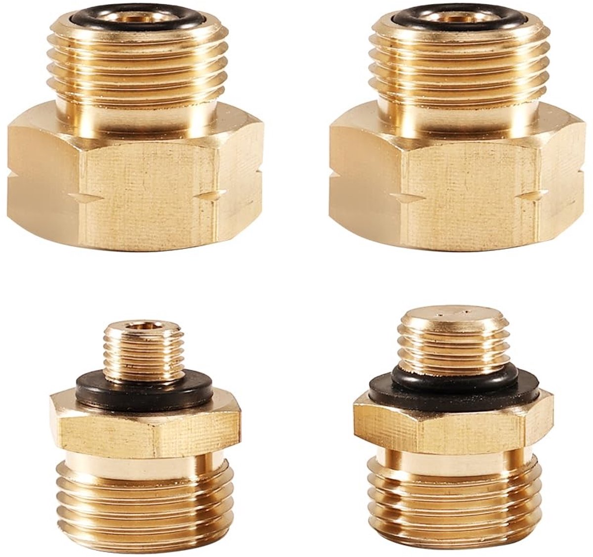 Solidchoice - Set van 4 Gasadapter - Verbindingen voor Buitenlandse Gasflessen