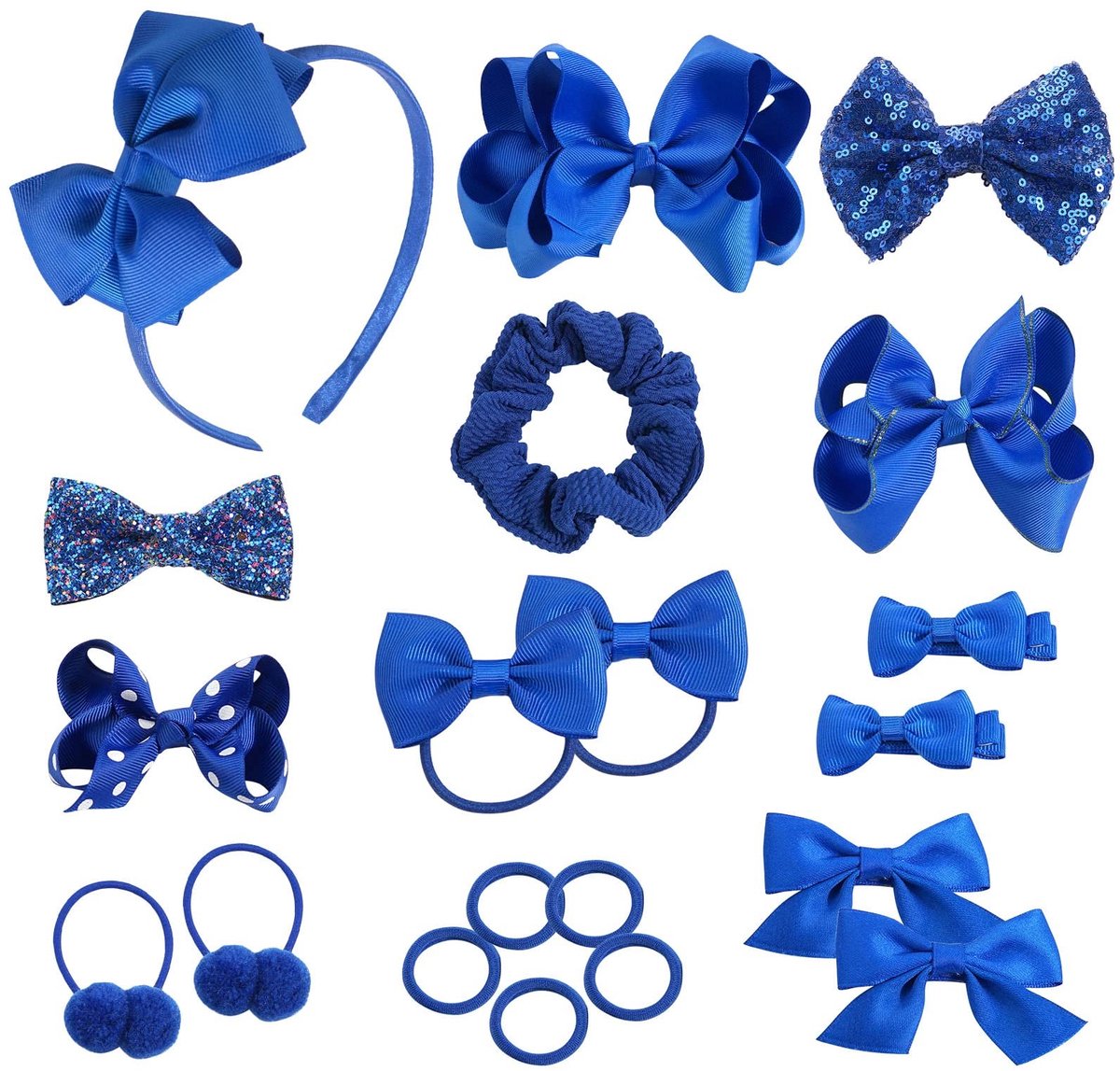 Solidchoice - Set van 20 Haaraccessoires voor Meisjes