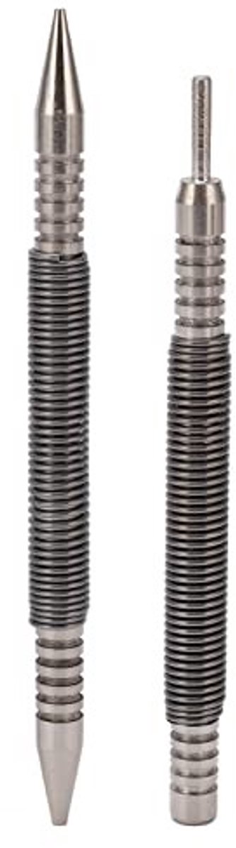 Solidchoice - Set van 2 Veerbelaste Carbon Stalen Nagelzetters