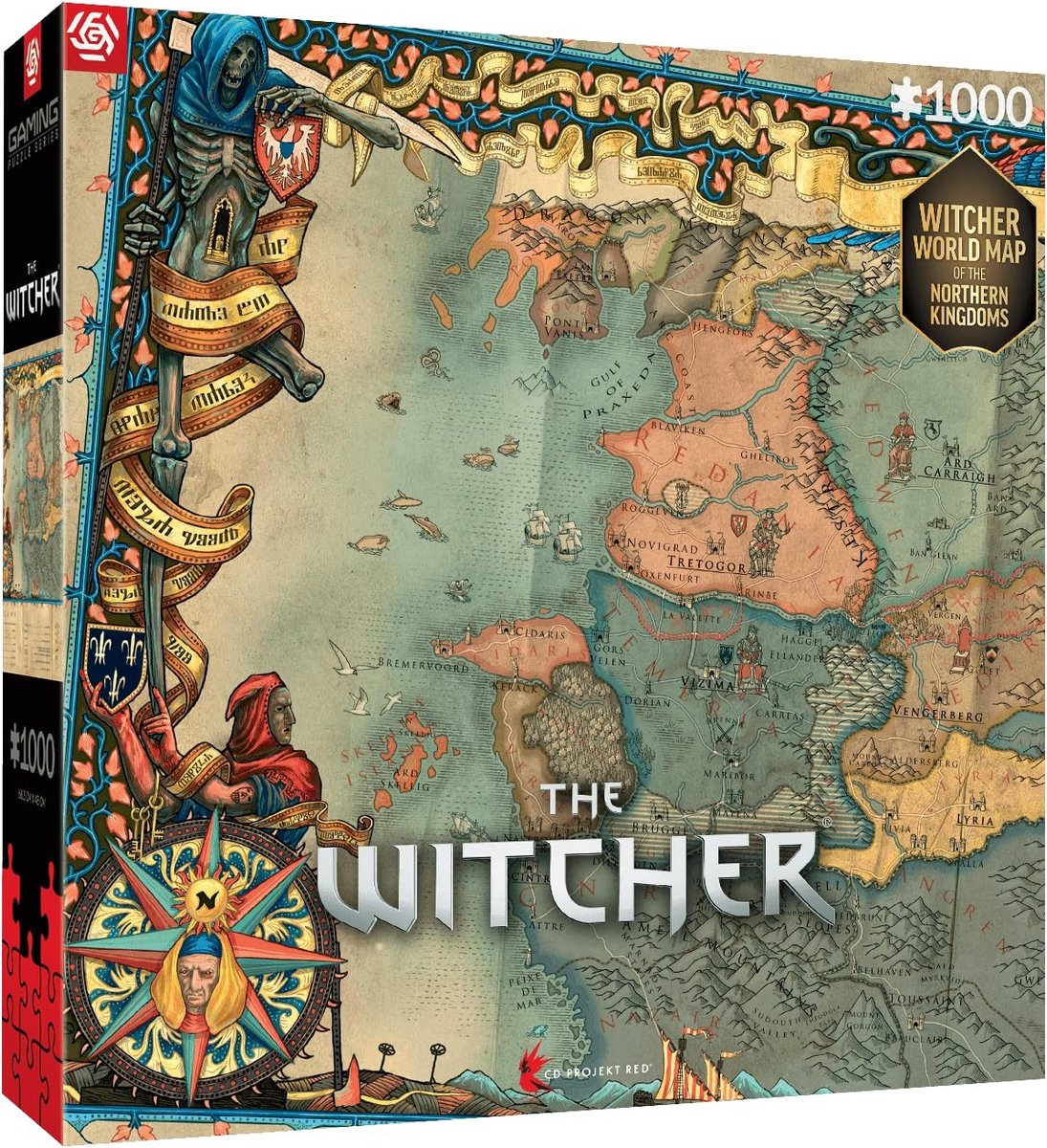 Solidchoice - The Witcher Puzzel van 1000 Stukken voor Gamers