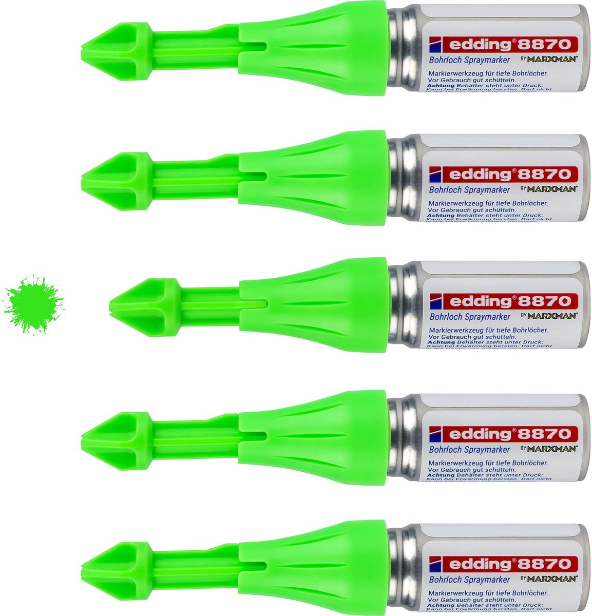 Solidchoice - Spraymarker voor Boorgaten, Fluorescerende Marker Set