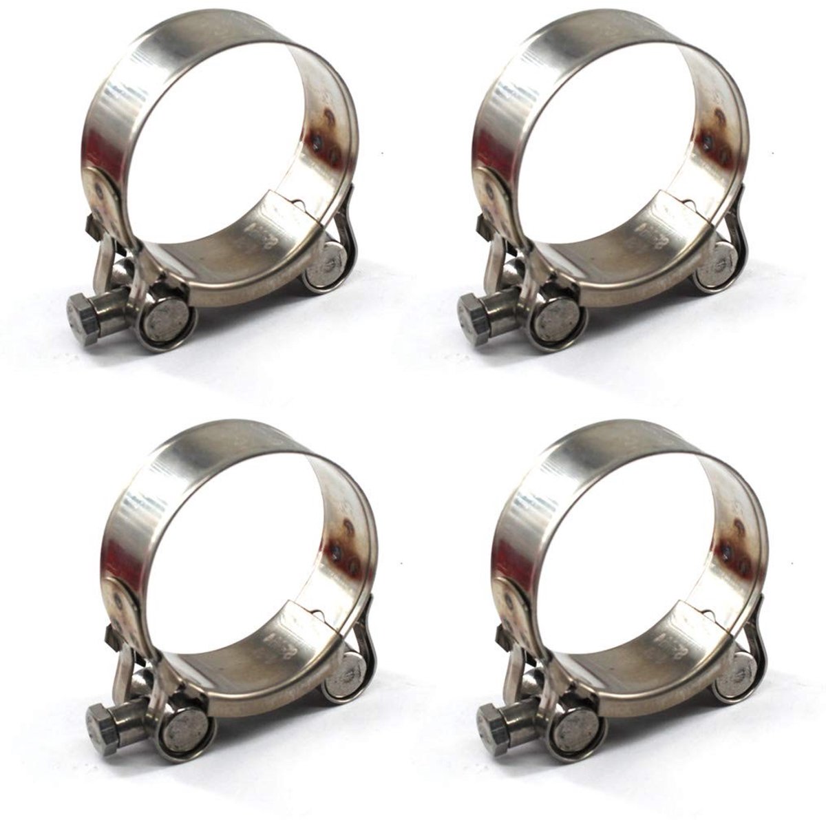 Solidchoice - 304 Roestvrij Staal T-Bolt Klem 74-79mm - 4 Stuks