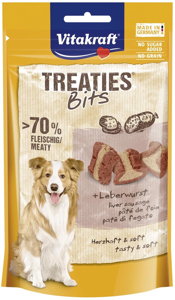 Solidchoice - Treaties Bits Leverworst Honden Snack 120g
