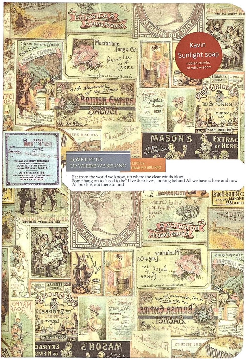 SnelShoppen - Retro Dagboek voor Volwassenen, Klein Emotioneel Dagboek met 80 Foto's, 160 Pagina's Kraftpapier B6 19 x 13 cm (Oranje)