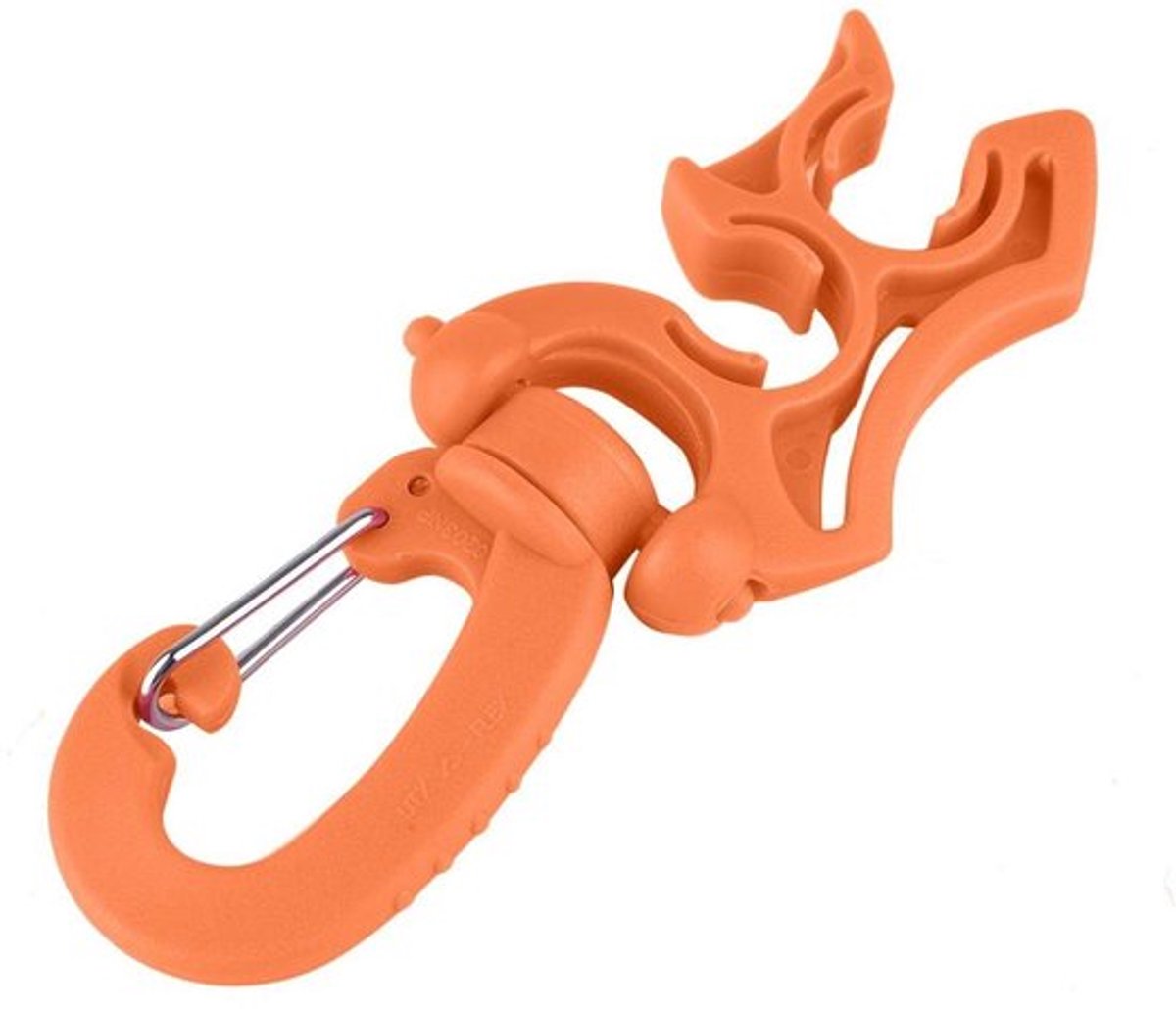 Dailygoods- Slanghouder Antiroest - Dubbele Slanghouder - Clip voor Regelaars - Geschikt voor 2 Slangen - Snorkelen/Duiken - Roestvrij Staal 304 - Duikclip