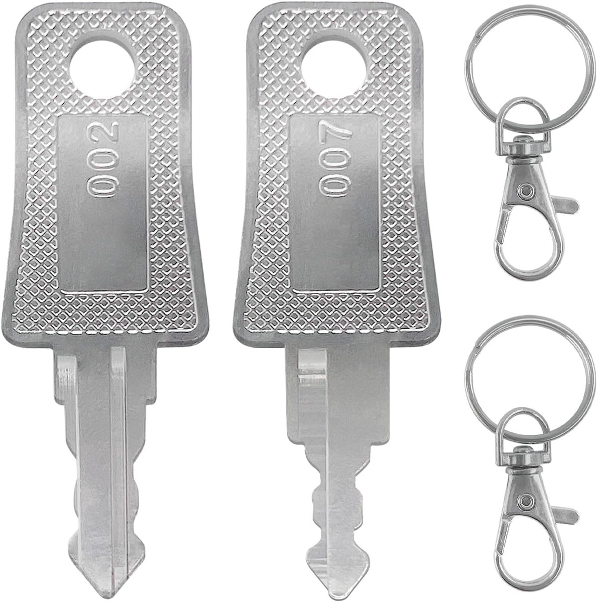 SnelShoppen - TSA Universele Sleutels 2 Stuks - Multifunctionele Bagagesleutel voor TSA 002 en 007 Slot - Ideaal voor Koffers, Rugzakken, Reisaccessoi