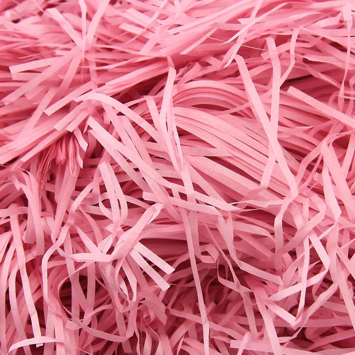 SnelShoppen - 200g Shredded Paper voor Geschenken, Hamper Filling Materiaal, Milieuvriendelijk Maatwerk voor Cadeau Dozen en Mandjes (Roze)