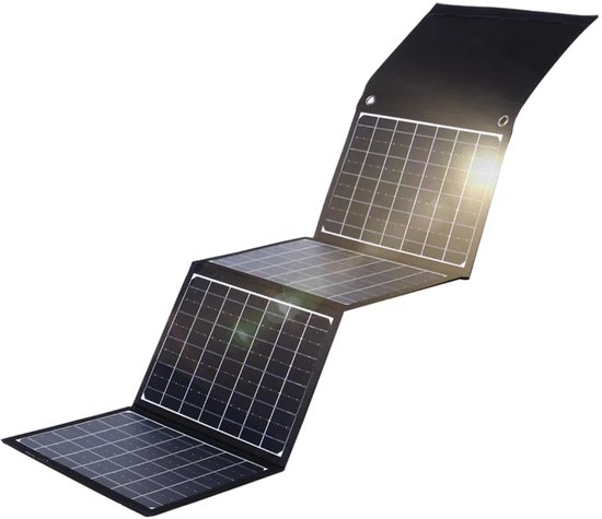 Opvouwbaar Zonnepaneel 30W - Draagbare Solar Charger met USB-C & USB-A - Voor Powerbank, Telefoon, Camping, Outdoor & Stroomuitval — afbeelding 4