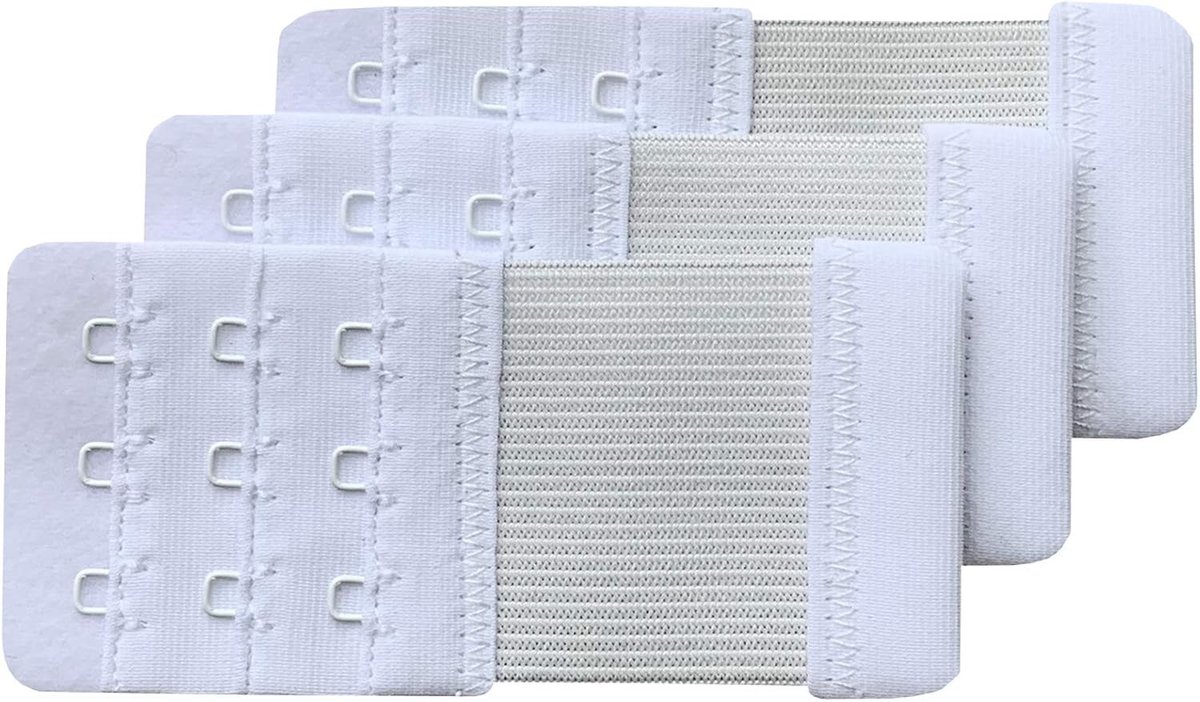 Dames Bh-Verlengstukken Set van 3 met 3 Haken voor Comfort en Pasvorm, 9.4 x 5.6 cm