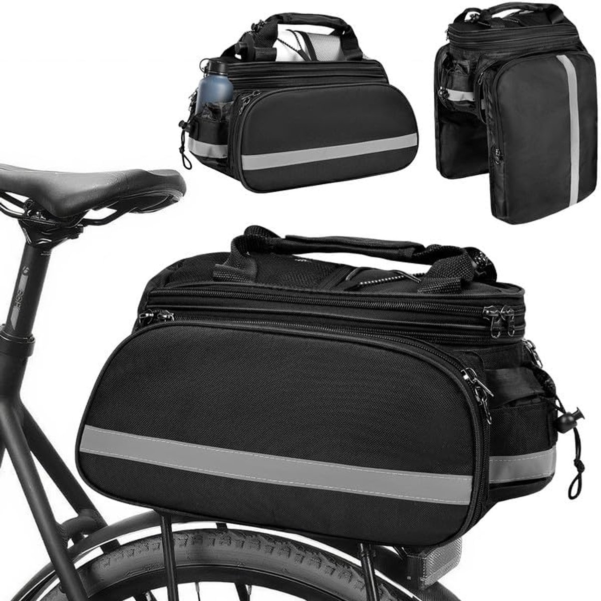 SnelShoppen - Frame Driehoek Tas - Type C - Lichtgewicht, Duurzaam, Waterproof, Ideaal voor Camping, Wandelen, Sporten, Vakantie, Handige Tas voor Dam