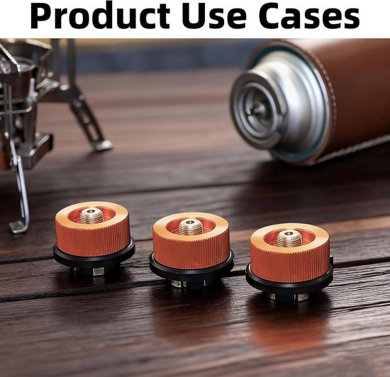 SnelShoppen - Gas Cartridge Adapter - 1pc Camping Gas Converter voor Gasfles Type Buse - Duurzaam Duralumin - Ideaal voor Camping, Hiking en Buitenact — afbeelding 3