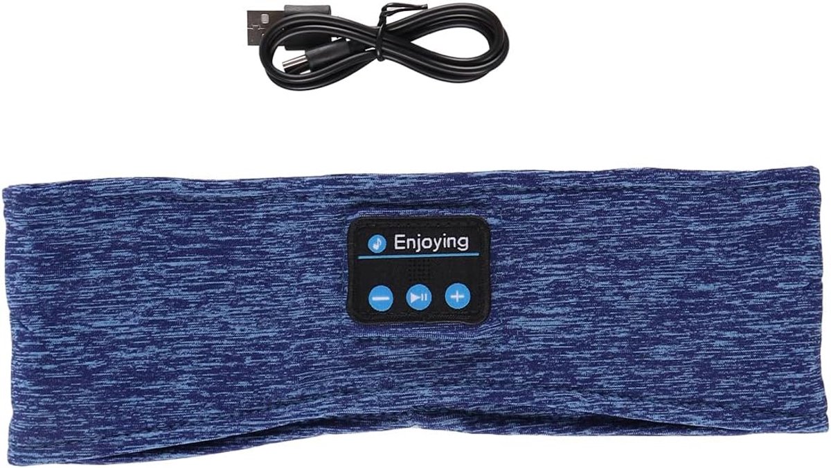 SnelShoppen - Draadloze Bluetooth Slaapband Hoofdtelefoon voor Mannen Vrouwen - Ideaal voor Yoga, Relaxatie, Sport, Hardlopen - Comfortabel en Ademend
