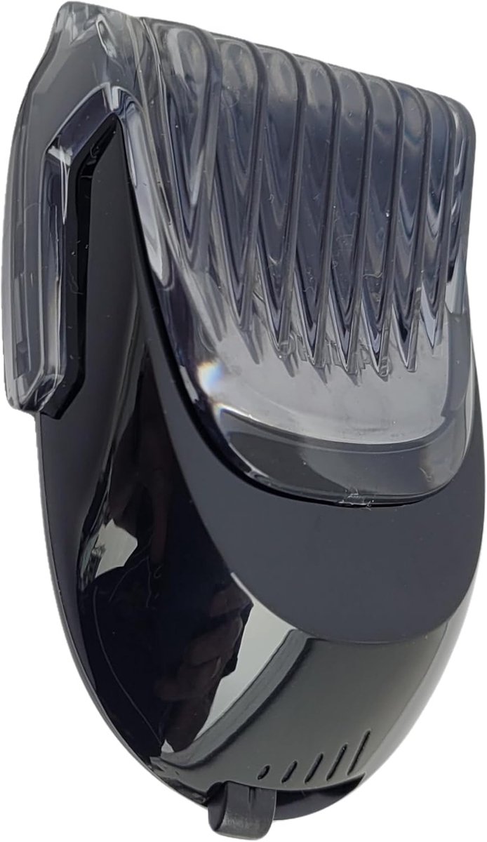 SnelShoppen - Click-on Baard Styler Accessoire RQ111 RQ111/60 - Trimmen en Stylen - Lengteverstelling 0.5 mm tot 5 mm - Inclusief Kam - Zwart - Geschi