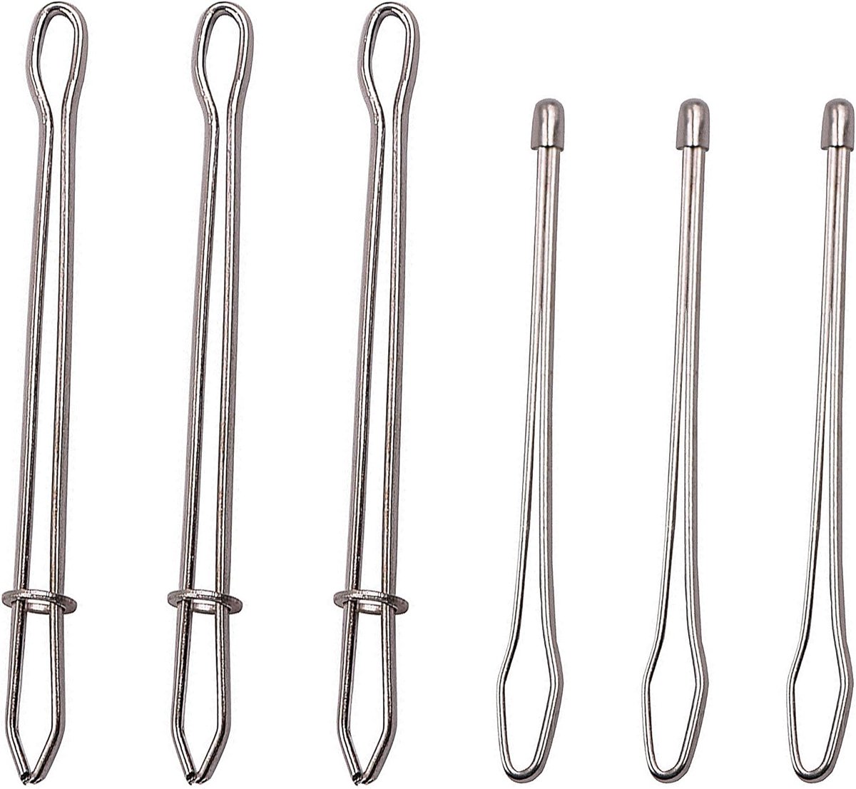 SnelShoppen - Pack van 6 Draad Doorsteeknaalden, Kordel, Naaien, Rijgnaalden, Voor Elastische Band, Rubber Band, Voor Feest, Creatief, Handwerken