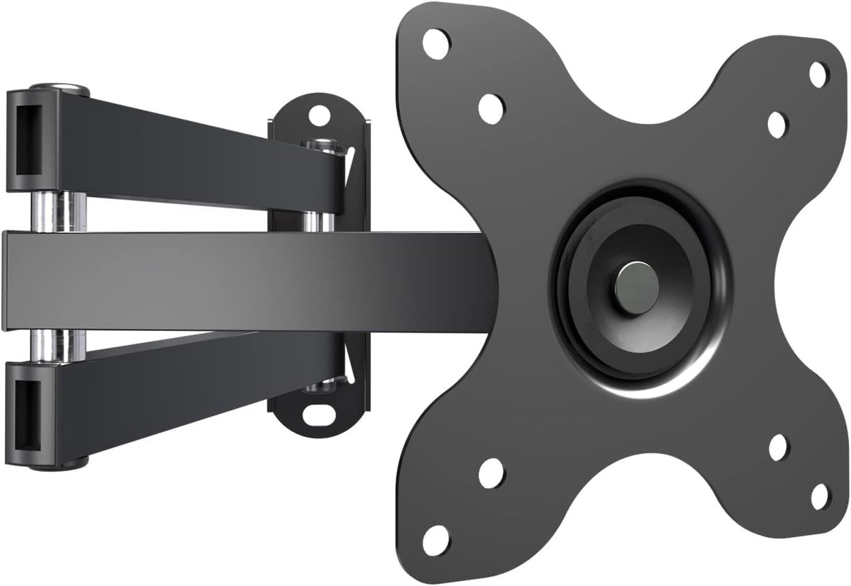 SnelShoppen - TV Wandbeugel voor 26-65 Inch LED, LCD en Plasma TV's - Volledig Beweegbaar met 180° Zwenk en ±15° Hellingshoek - VESA 100x100mm Compati