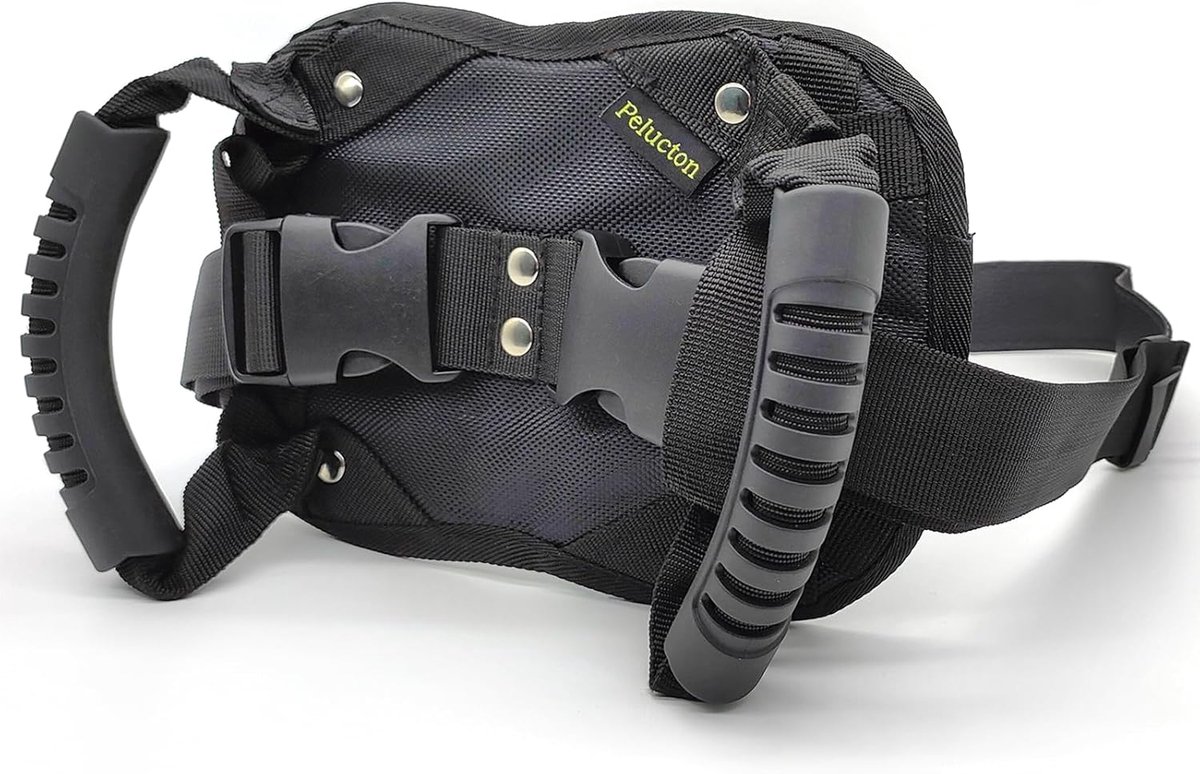SnelShoppen - Motorcycle Passenger Handles - Universele Zitveiligheidsgordel voor Motorpassagier - Verstelbare Motorharnas - Duurzaam en Ademend - Met