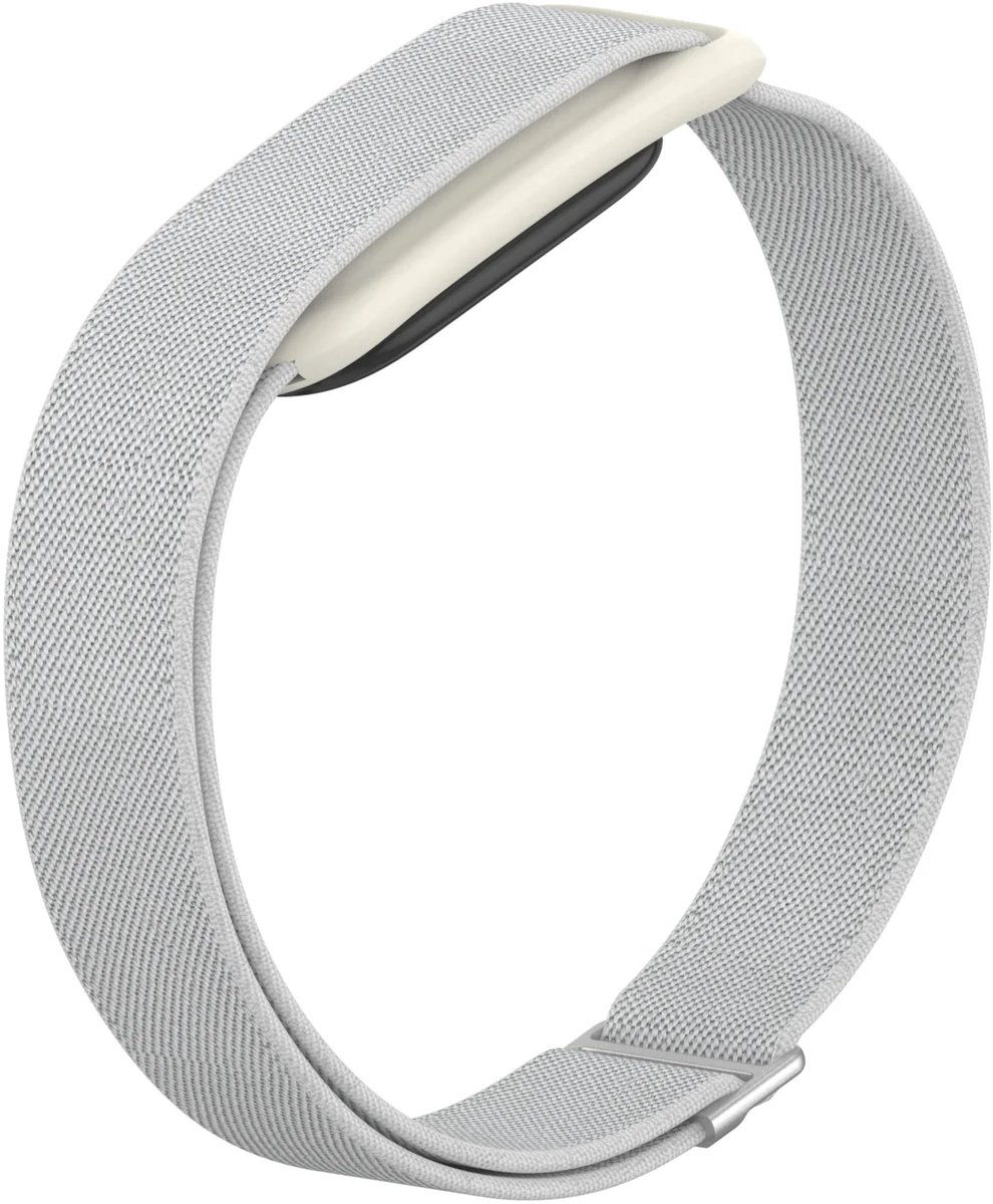 Elatisch Bandje geschikt voor Fitbit Air - Seashell Grijs