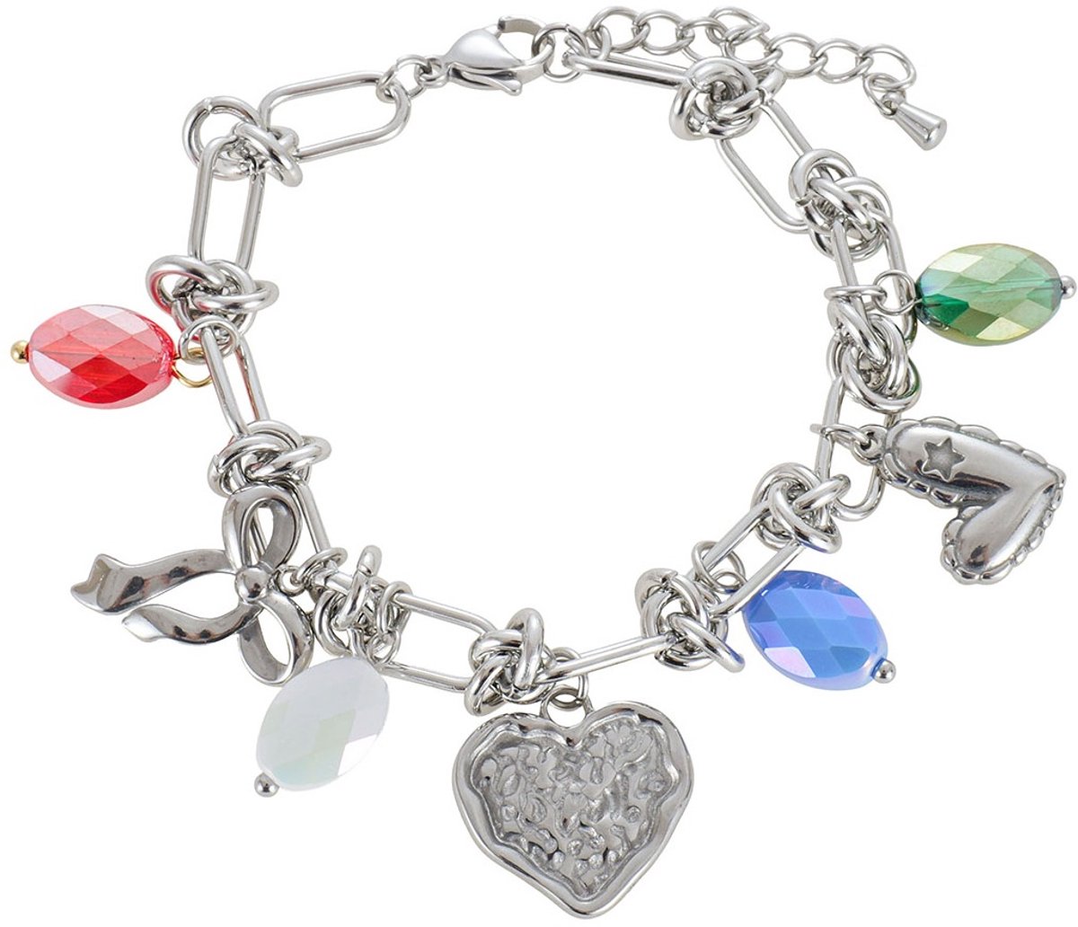 D-D8.2 B1160-029S S. Steel Bracelet Charms 16-21cm