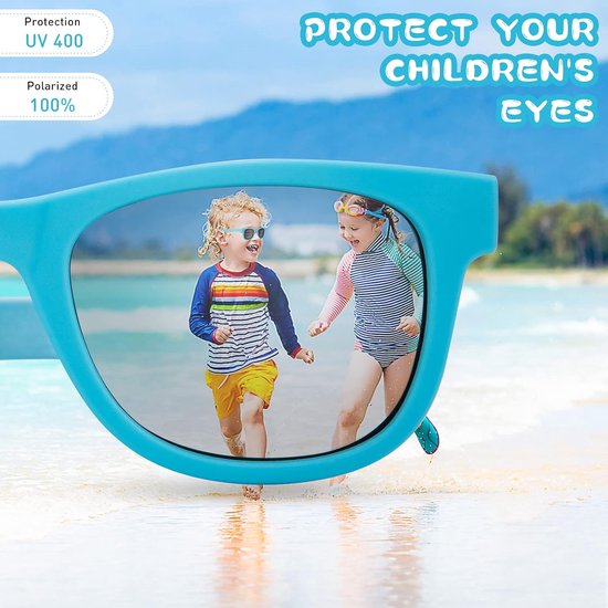 Baby Zonnebril - Kinderen Bescherming - Veilig Buiten - 100% UV400 Bescherming - 0-24 Maanden - Gepolariseerd van Merkloos — afbeelding 4