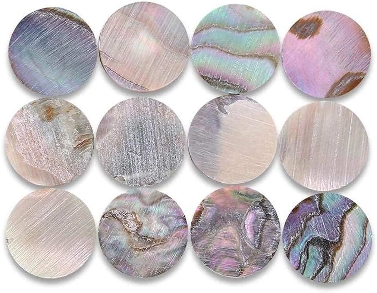 Inlay Fretboard Markers Inlay Sticker Abalone Mark Point voor Gitaar en Bas 6mm