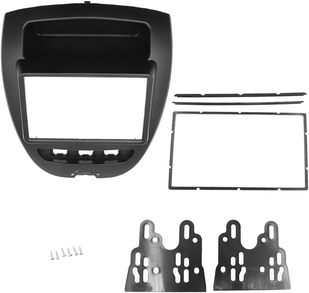 Dubbele DIN autoradiofacia voor autostereo autoradio Compatibel met Toyota Aygo/Citroën C1/Peugeot 107