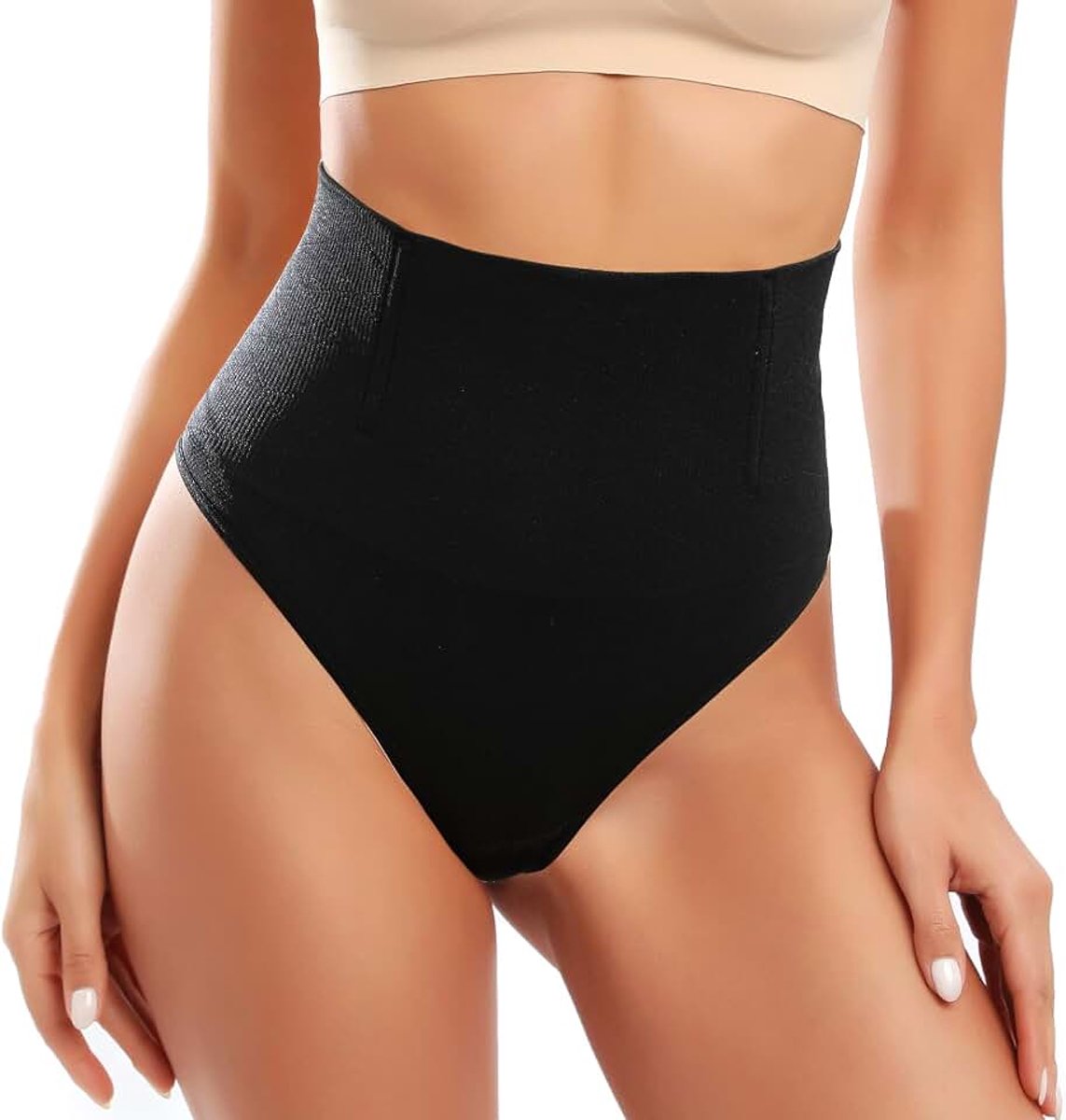 Corrigerende string voor vrouwen, shapewear, buikcorrigerende string, string met hoge taille, slanker makend ondergoed