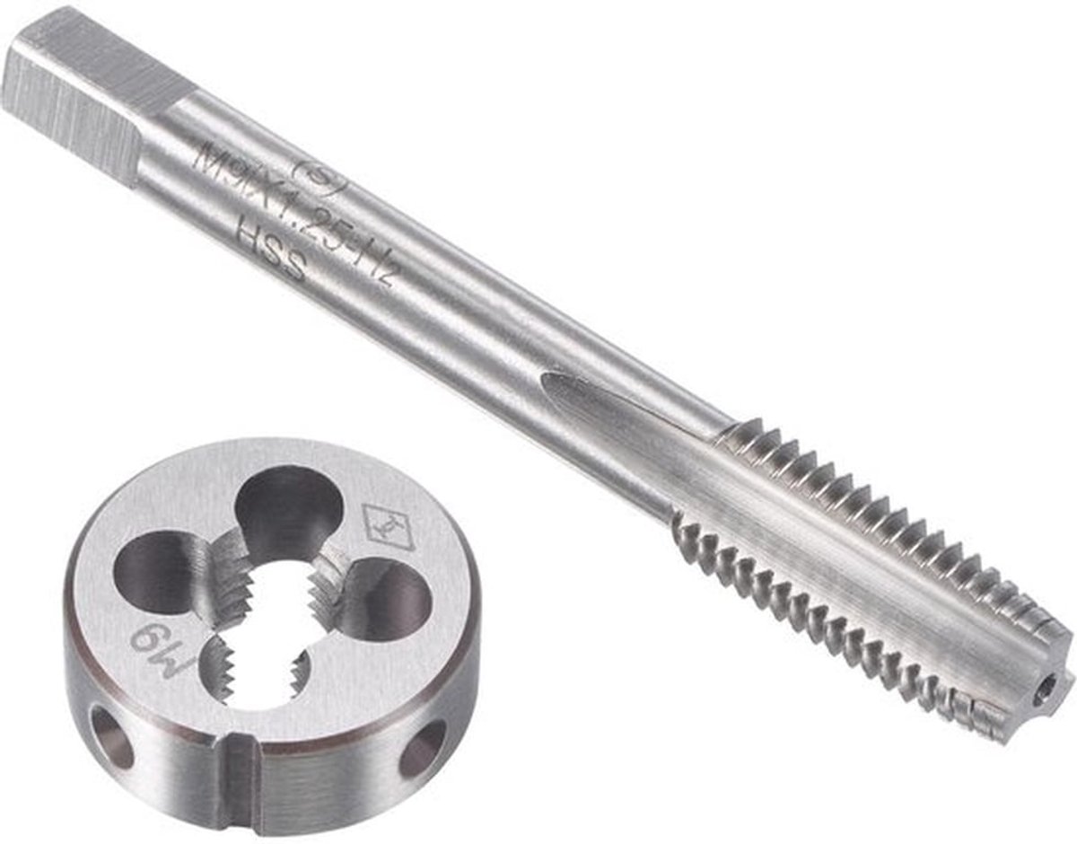 Metrische Tap- en Matrijzenset M9 x 1,25 mm voor Doe-Het-Zelf Klussen
