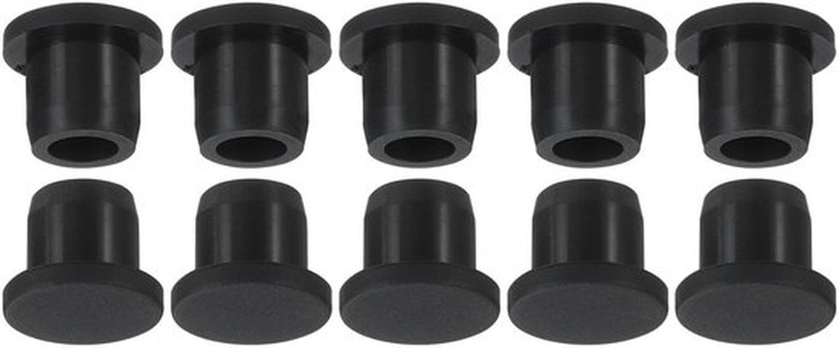 Gatpluggen 10 stuks - Siliconen Rubber - 11 mm Diameter - Afdichtingen voor Keuken/Badkamer - Waterdicht - Flexibel Materiaal - Afdekkap