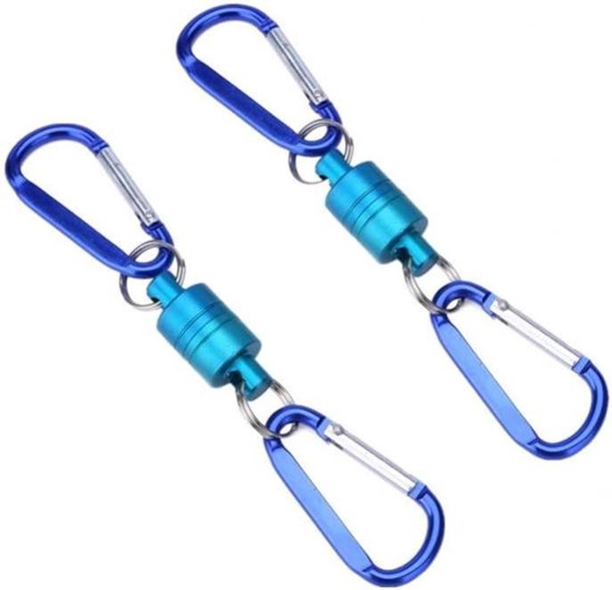 Visgereedschap Set - Hengelsport Accessoires - Magnetische Houder - 2 Stuks - Aluminium - Robuust - Visuitrusting - Geschikt voor Vissers - Zilver - Aluminium Shell