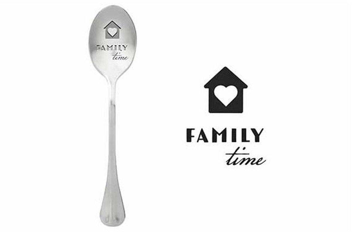 One Message Spoon Set6 Family Time