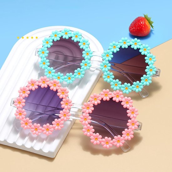 Kinder Zonnebril - Meisjes Bril - Oogbescherming Buiten - Krasbestendige Glazen - 14.7 cm - Multicolor van Kinder — afbeelding 4