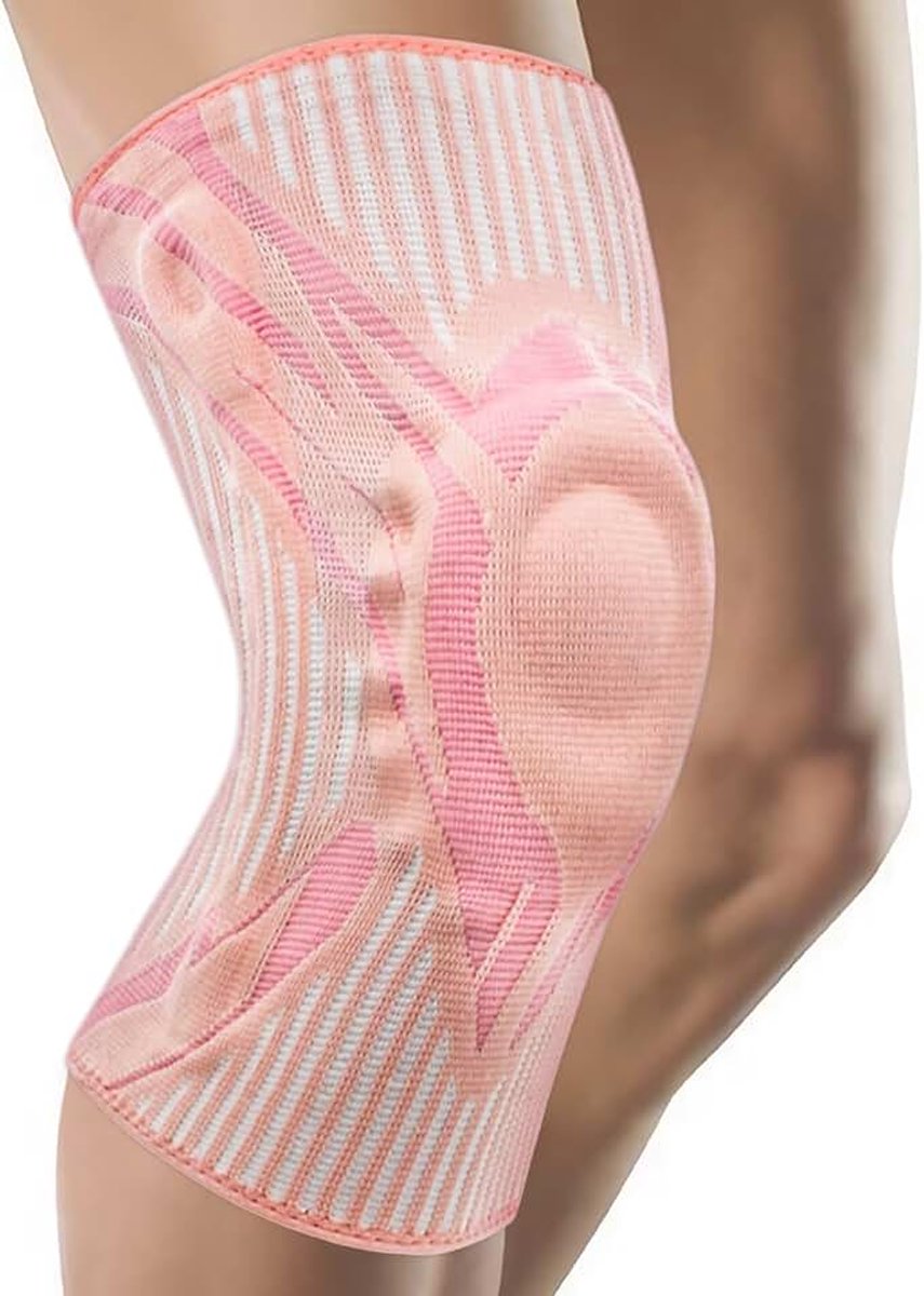 Kniecompressiemouw, Kniebrace voor Heren & Dames, Knieondersteuning voor Hardlopen, Basketbal, Workout, Gym, Wandelen, Sport, Roze, S