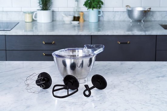 Keukenmachine - Mixer Deegmachine - Bakken en Mixen - Krachtige 800W Motor - 4.1 Liter Kom - Wit van Merkloos — afbeelding 5