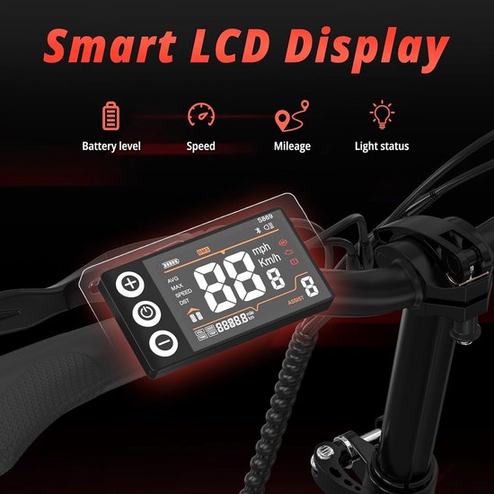 Colorway Elektrische Fiets BK5S - 16 Inch City Commuter EBike met Afneembare 36V 12Ah Lithium Batterij - Opvouwbaar E-Bike met 250W Motor - IP54 Waterproof — afbeelding 5