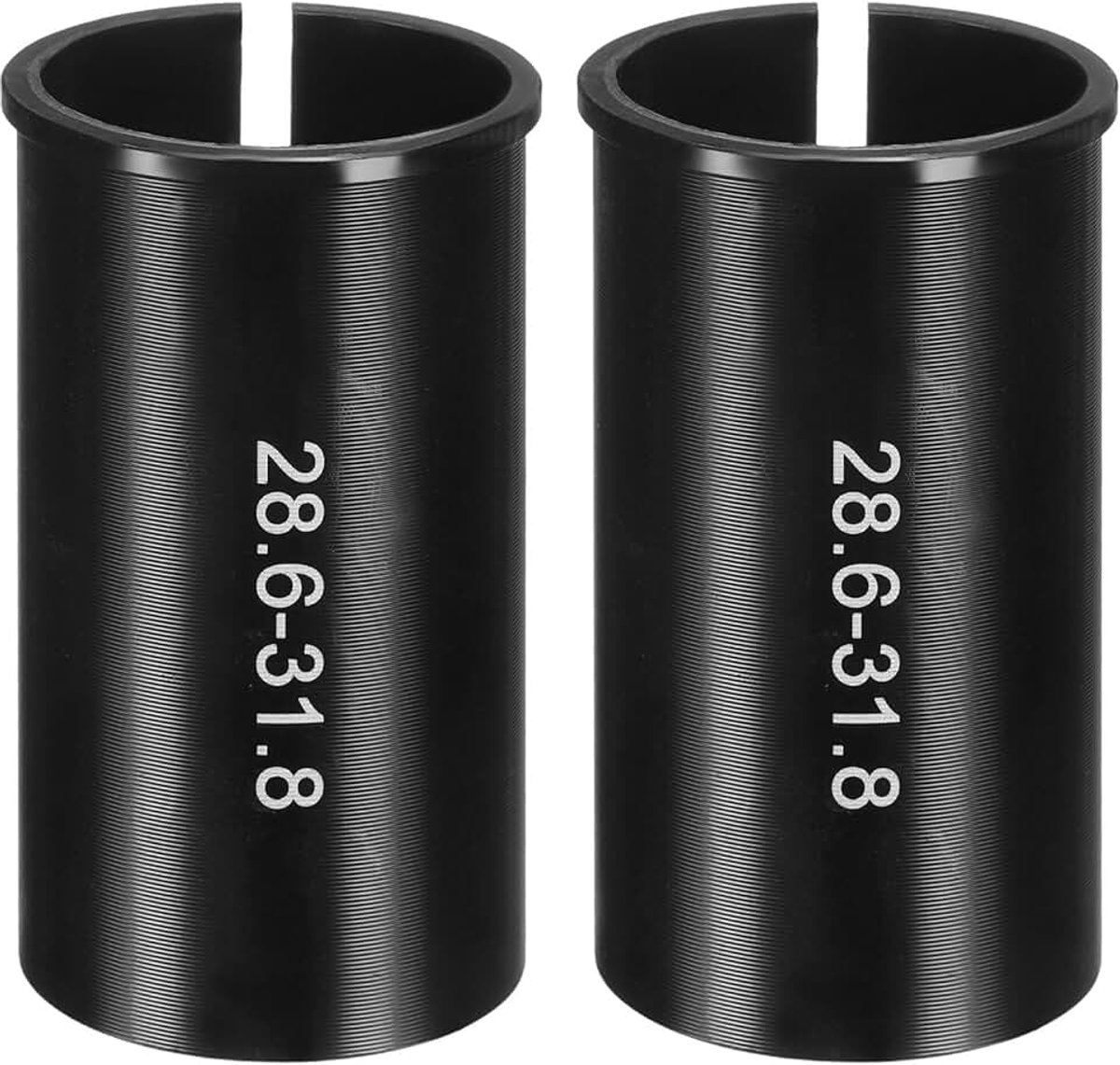 Zadelpennen verloophuls 28,6 mm tot 31,8 mm 60 mm lengte aluminium fiets reduceerhuls omzetting zadelpennen adapter voor mountainbike racefiets