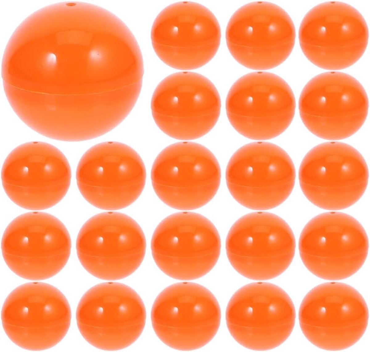 50 stuks ballen te openen Reusable Plastic ballen voor wedstrijden, tombola en feestspellen, kleurrijke vouwballen voor interessante spelletjes en feestelijkheden