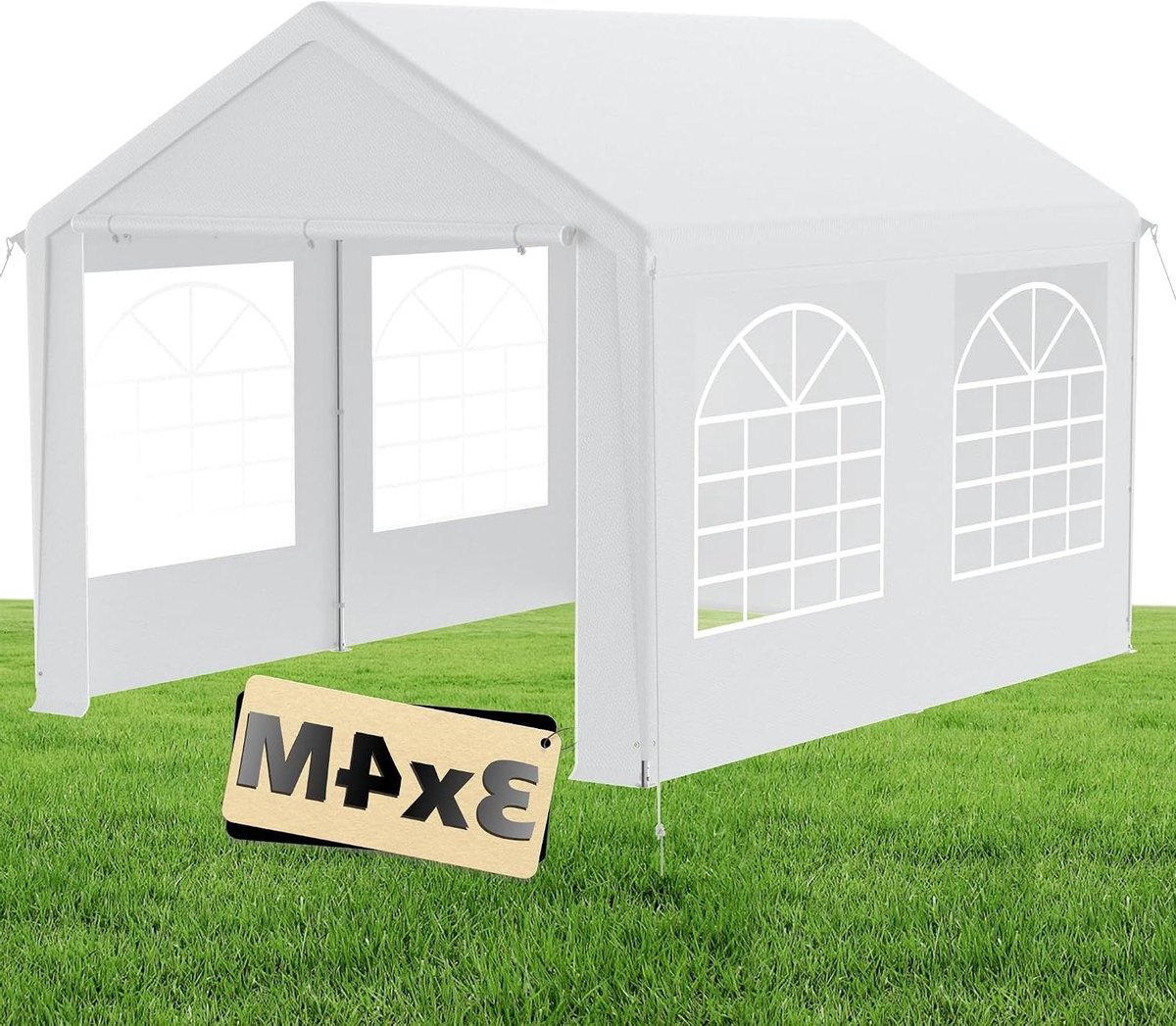 Feesttent - Tuinpaviljoen - Buitenfeesten - Waterdicht UV-bestendig - 3 x 4 meter - Wit
