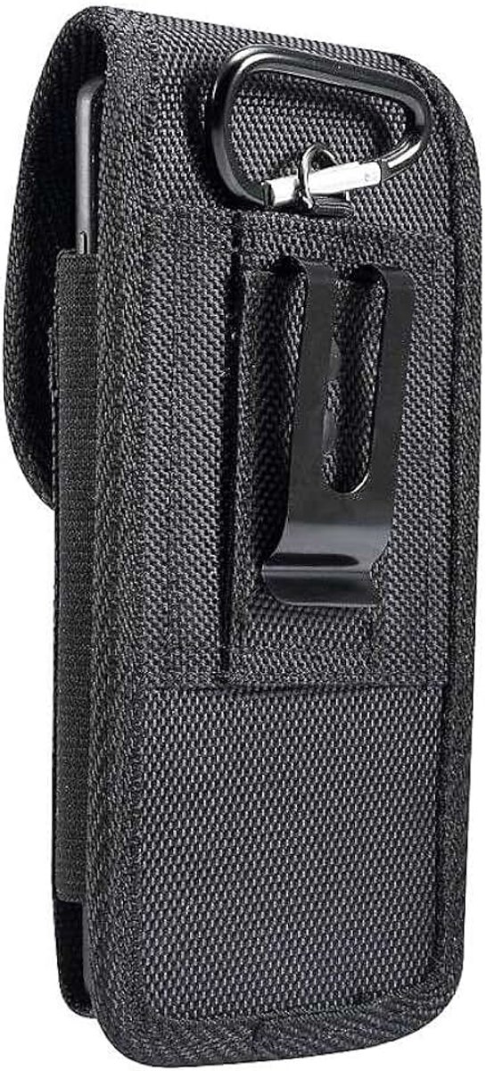 Case Cover Nylon met Metalen Clip Business voor Lenovo A5 (2018) - Zwart