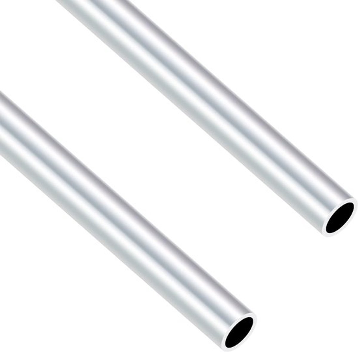 Aluminium Buizen 15mm OD - 12mm ID - 400mm Lengte - 2 Stuks - Schokbestendig - Corrosiebestendig - Lichtgewicht - Aluminium Buis