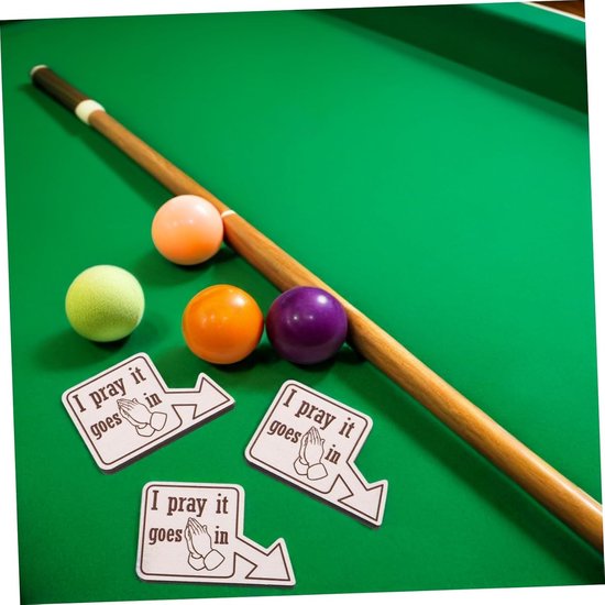 Biljart Pocket Markers - Pooltafel Markering - Decoratie Speelkamer - Handgesneden Details - 75 x 5 x 08 cm - Wit — afbeelding 4