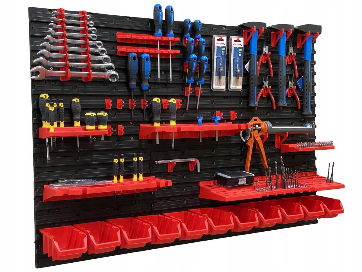TABLICO Gereedschapswand 115,8x78 cm met Bakken en Haken - Gemaakt in Polen